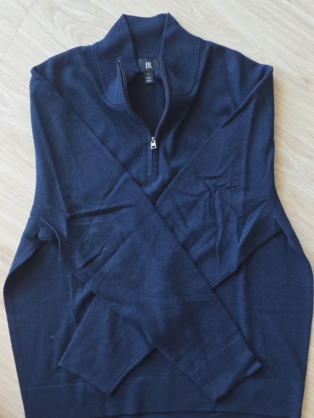 Banana Republic Half-zip Merino Extra Fine Wool